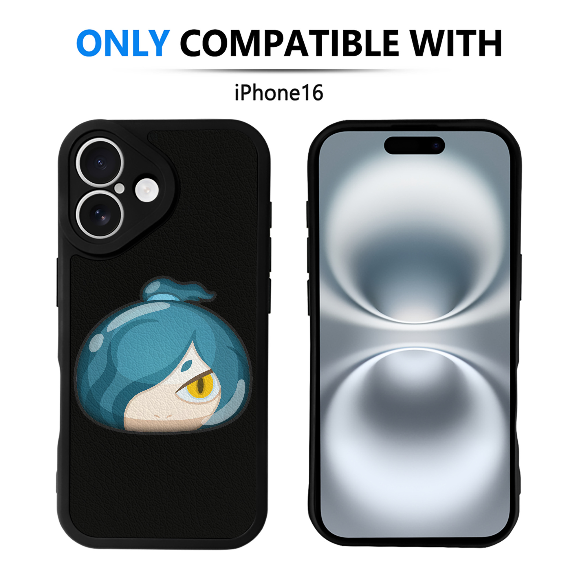 （画像用） 妖怪ウォッチ Yo-kai Watch 【iPhone 16シリーズ対応】シリコンスマホケース（レザー調） 材質：シリコン